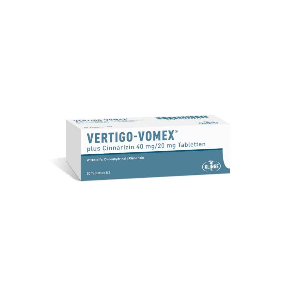 VERTIGO VOMEX plus Cinnarizin 40 mg/20 mg Tabl. 50 St Tabletten
