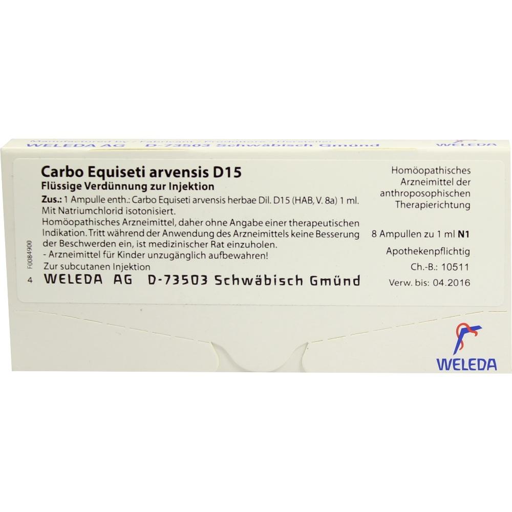WELEDA CARBO EQUISETI arvensis D 15 Ampullen 8X1 ml Ampullen