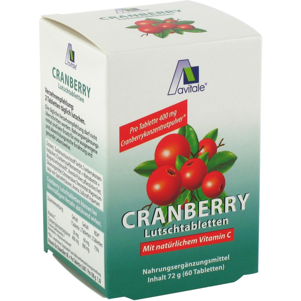 Avitale CRANBERRY  60 St Lutschtabletten