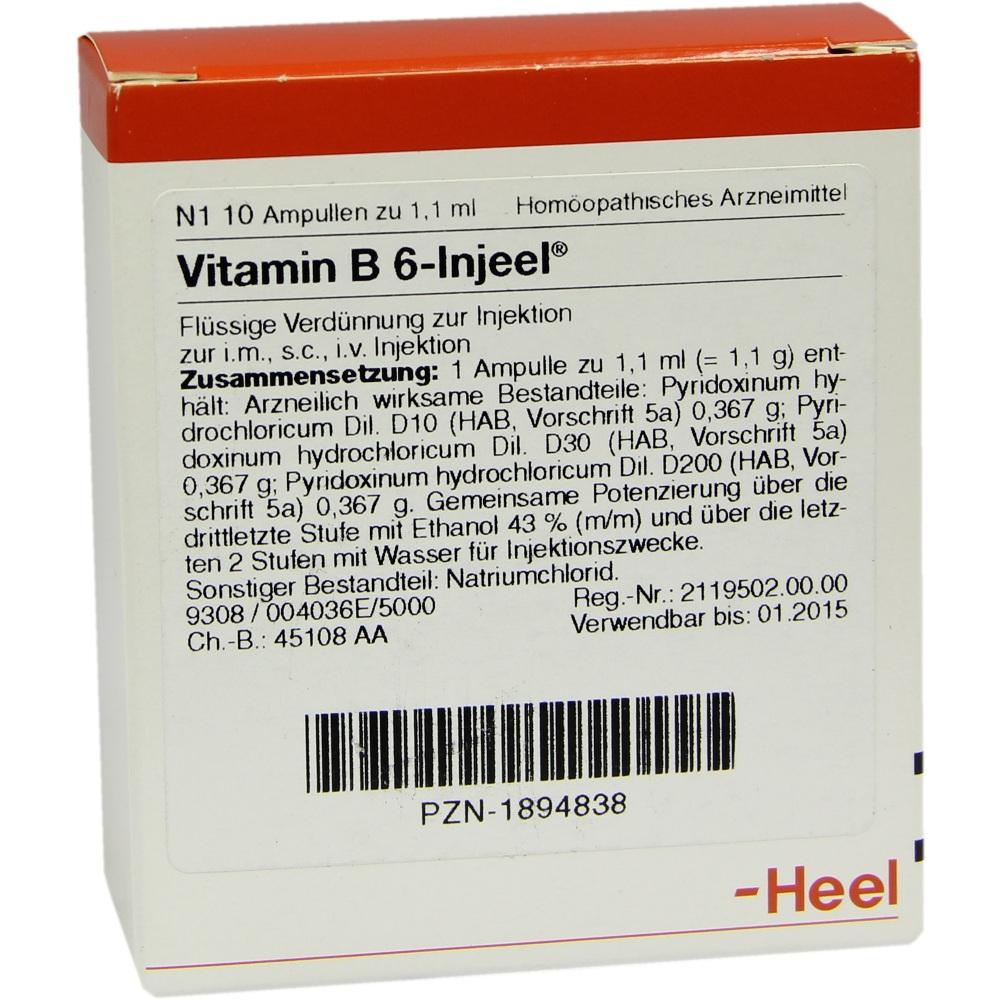 VITAMIN B6 Injeel Ampullen 10 St Ampullen
