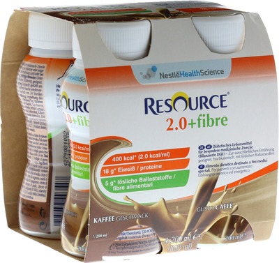 resource 2.0 + fibre Kaffee 4X200 ml Flüssigkeit