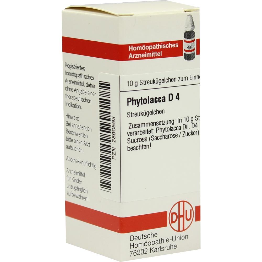 PHYTOLACCA D 4 Globuli 10 g Globuli