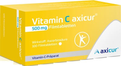 Vitamin C axicur 500 mg Filmtabletten 100 St Filmtabletten