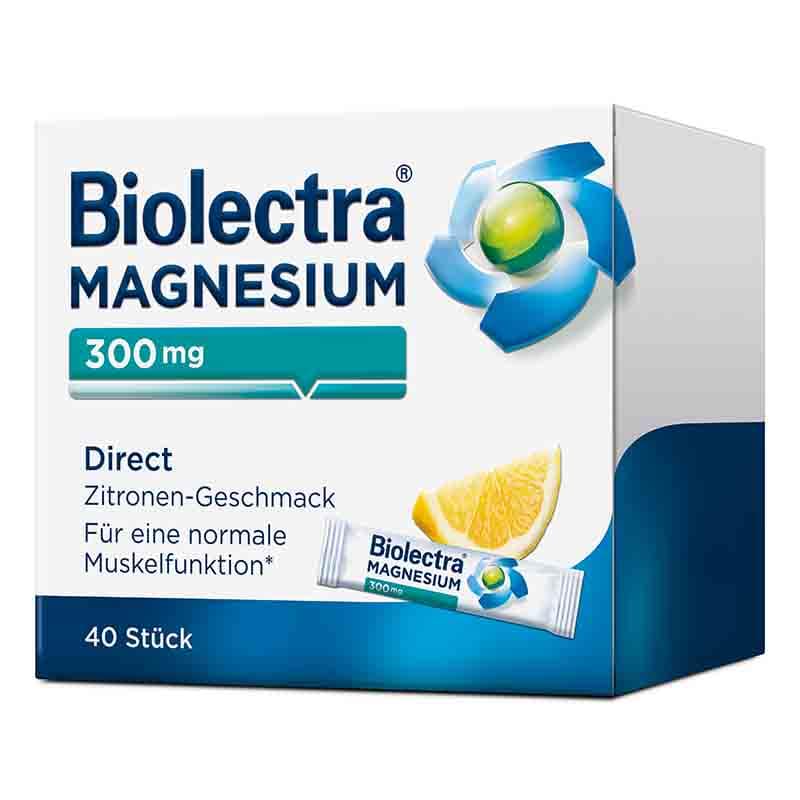 Biolectra MAGNESIUM 300mg Direct Zitrone 40 St Pellets