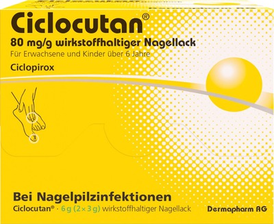 Ciclocutan 80mg/g 6 g Wirkstoffhaltiger Nagellack