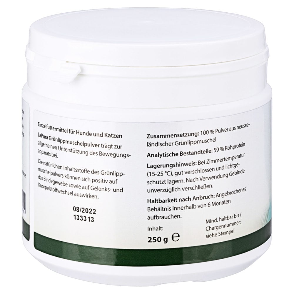 LaPura Grünlippmuschelpulver  250 g Pulver