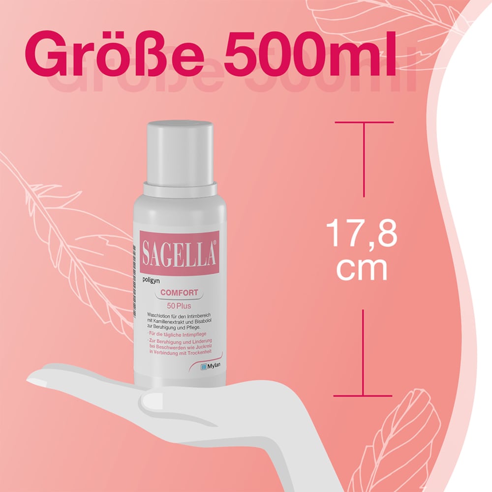 SAGELLA poligyn COMFORT 50 Plus 500 ml Lotion