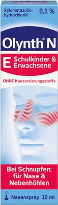 Olynth 0,1% Nasenspray ohne Konservierungsstoffe, Kinder ab 6 & Erwachsene