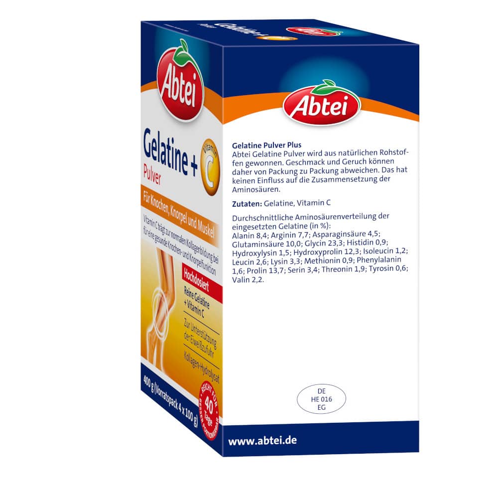 Abtei Gelantine + Vitamin C Pulver 400 g Pulver