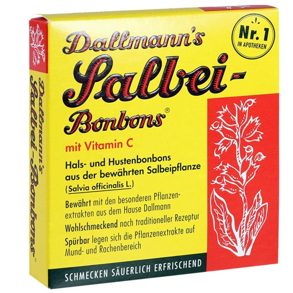 Dallmann´s Salbei-Bonbons mit Vitamin C 20 St Bonbons