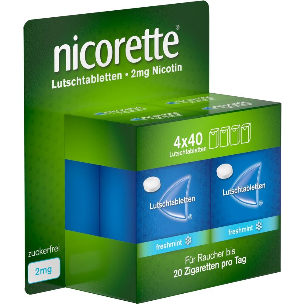 nicorette Lutschtablette freshmint 2 mg Nikotin zur Raucherentwöhnung 160 St Lutschtabletten nicorette Lutschtablette freshmint 2 mg Nikotin zur Raucherentwöhnung 160 St Lutschtabletten