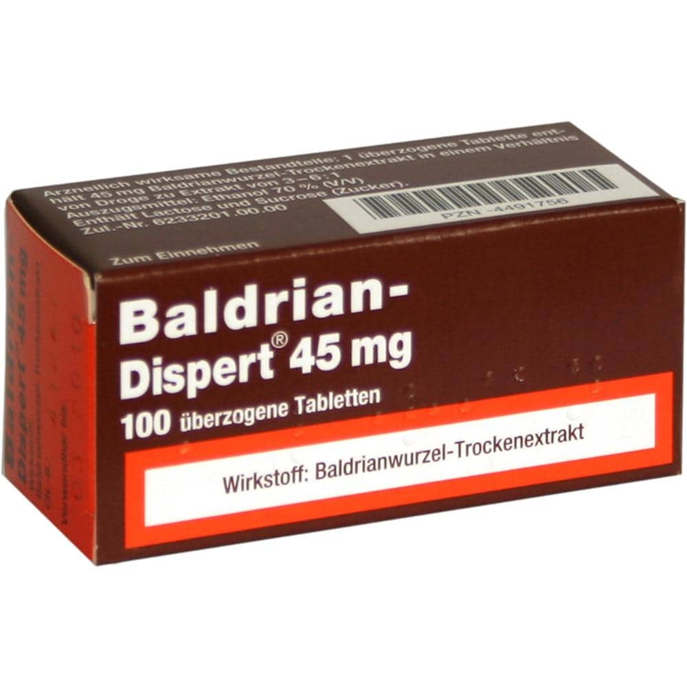 Baldrian-Dispert 45mg 100 St Überzogene Tabletten