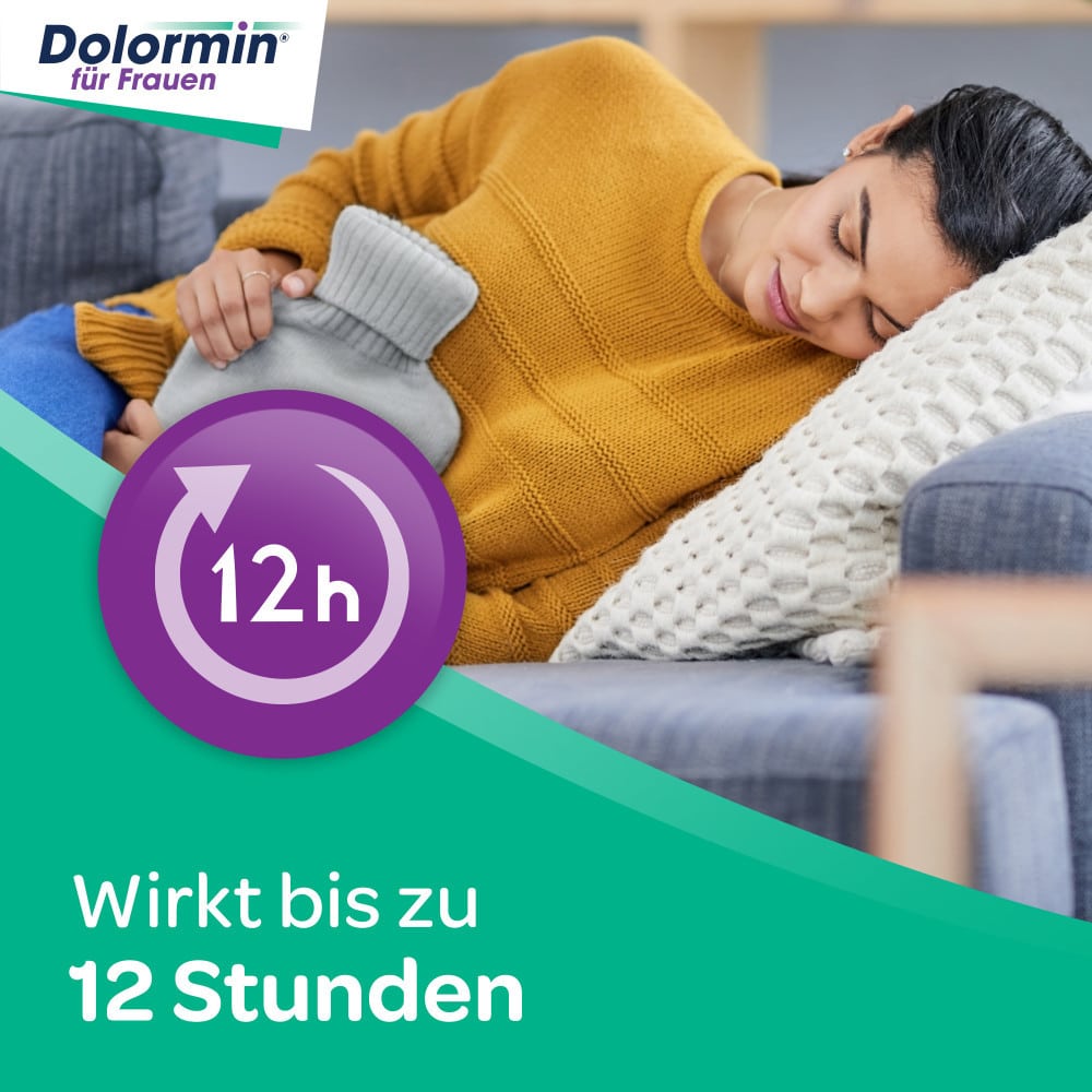 Dolormin für Frauen bei Regelschmerzen mit Naproxen