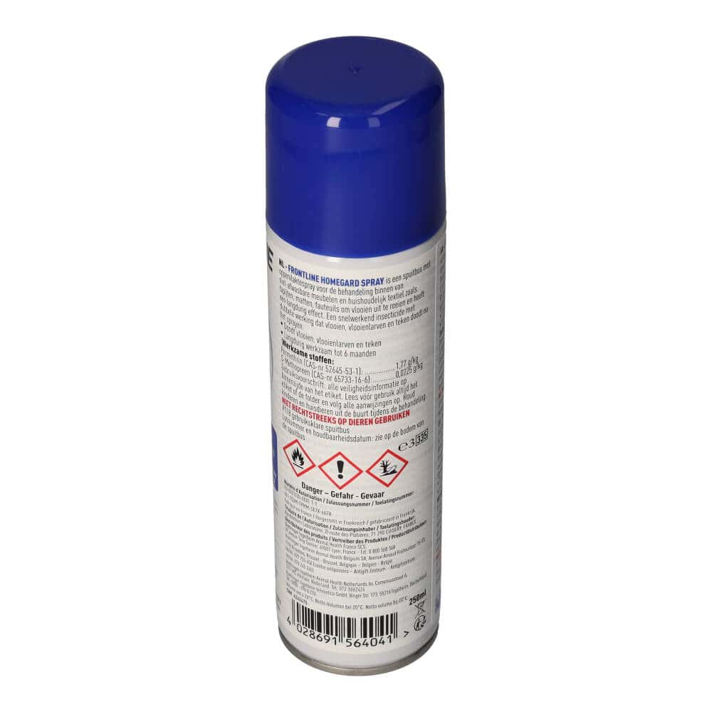 FRONTLINE HOMEGARD  zur gezielten Umgebungsbehandlung gegen Zecken, Flöhe & Flohlarven 250 ml Spray