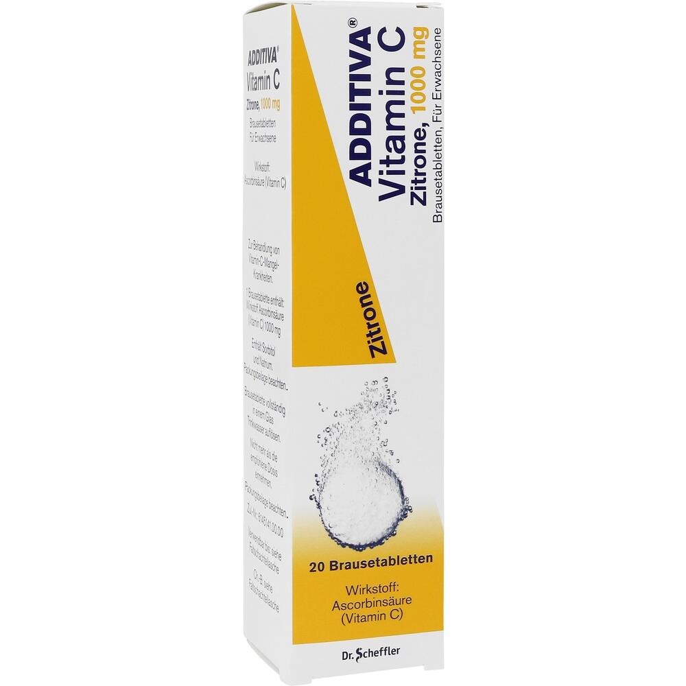 ADDITIVA Vitamin C 1 g  20 St Brausetabletten