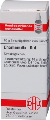 CHAMOMILLA D 4 Globuli 10 g Globuli