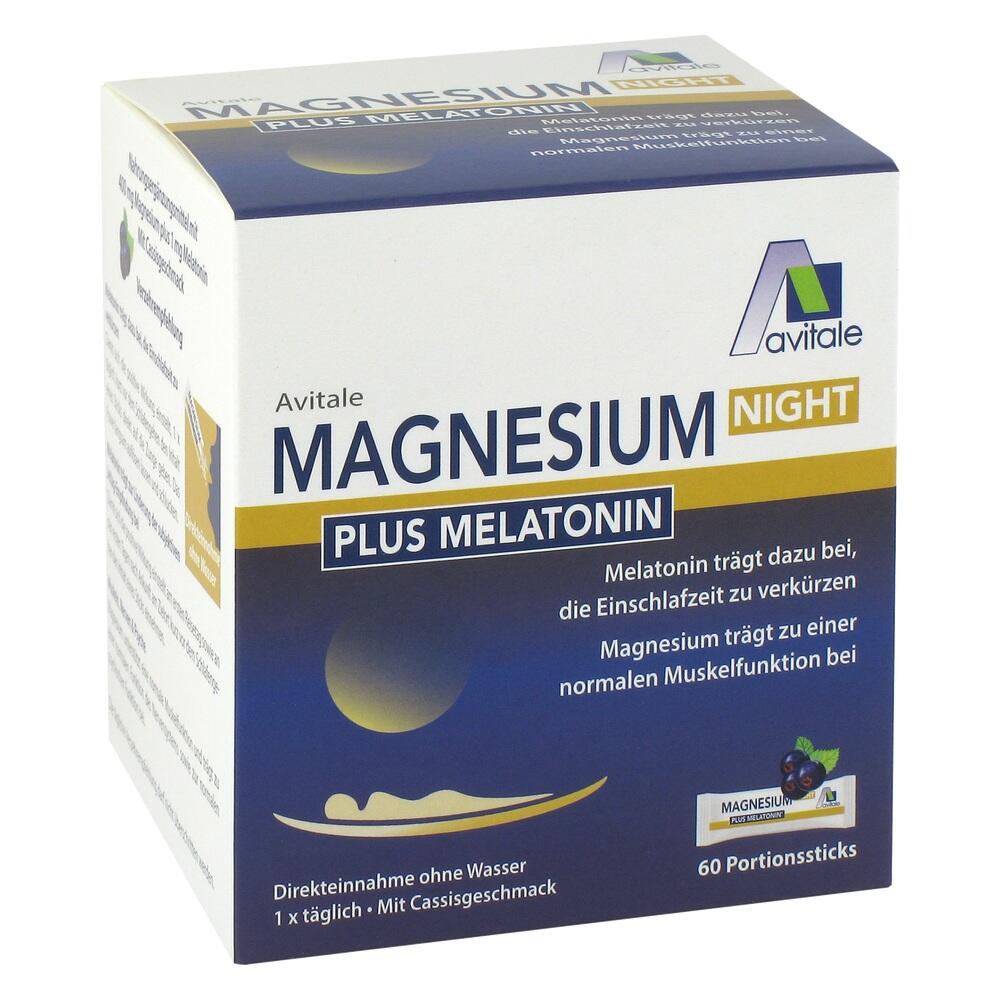 Avitale MAGNESIUM NIGHT Plus Melatonin 60 St Pulver