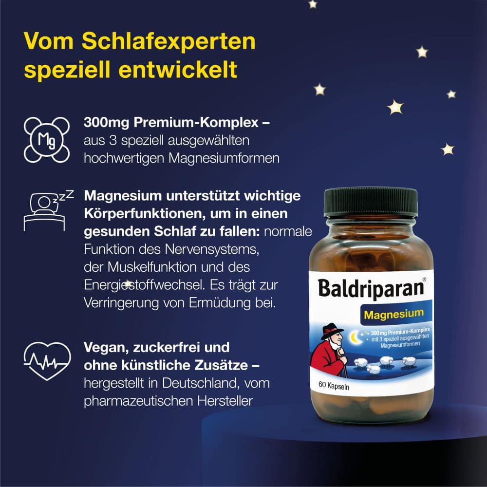 Baldriparan Magnesium 60 St Kapseln