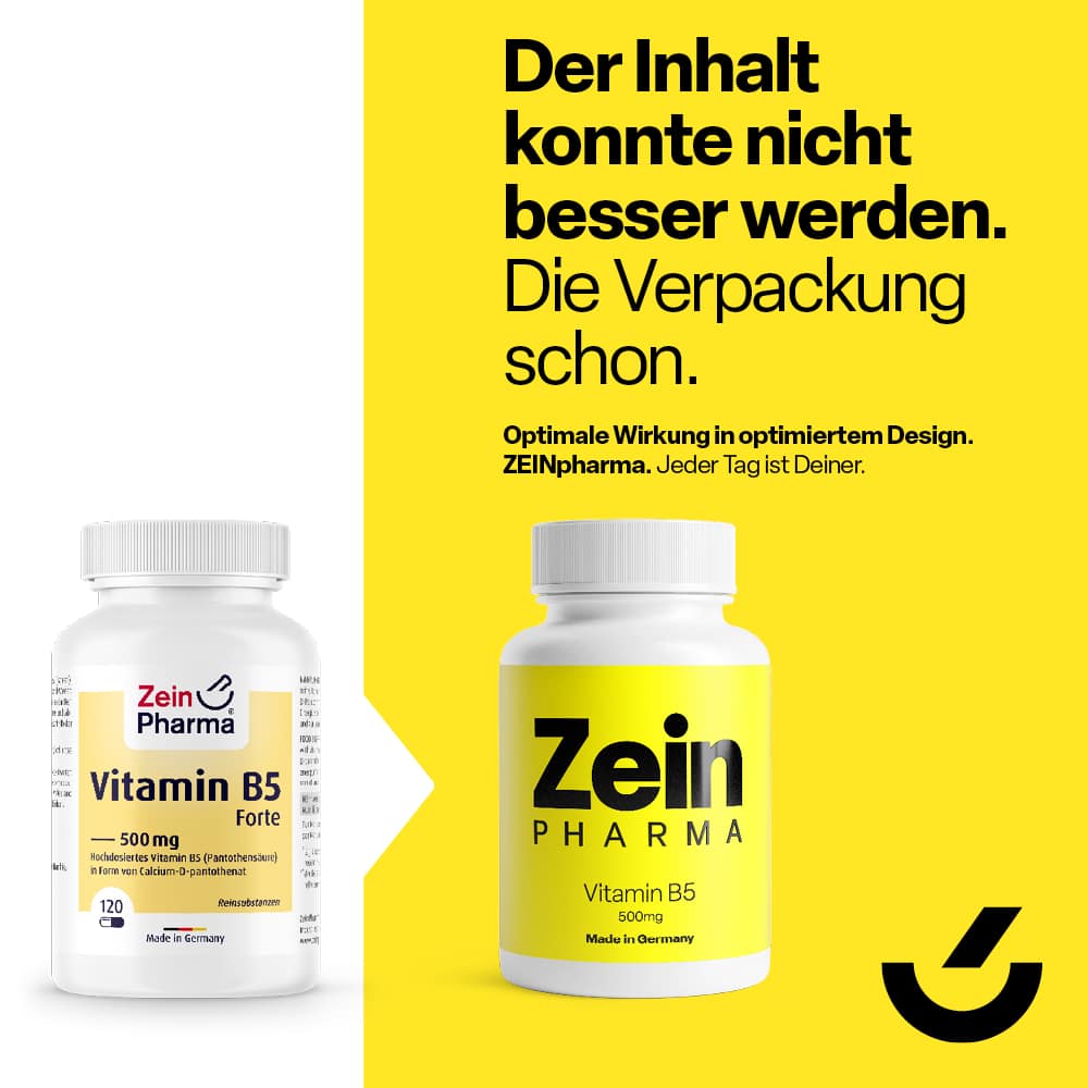 Zein Pharma Vitamin B5 forte 500mg 120 St Kapseln