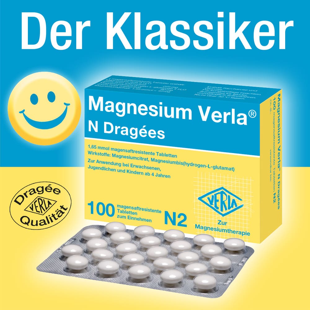 Magnesium Verla N Dragées 100 St Tabletten magensaftresistent