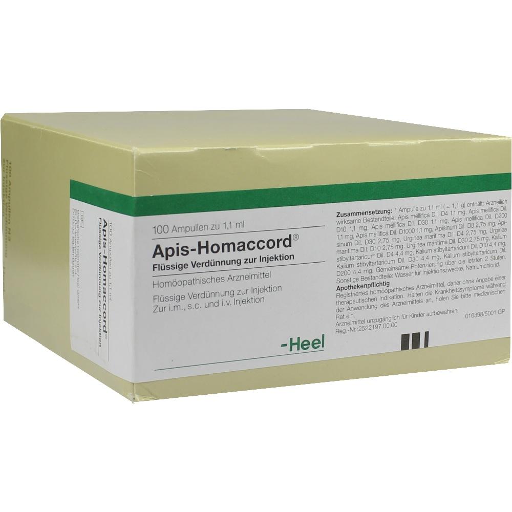 APIS HOMACCORD Ampullen 100 St Ampullen