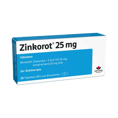 Zinkorot 25mg 20 St Tabletten