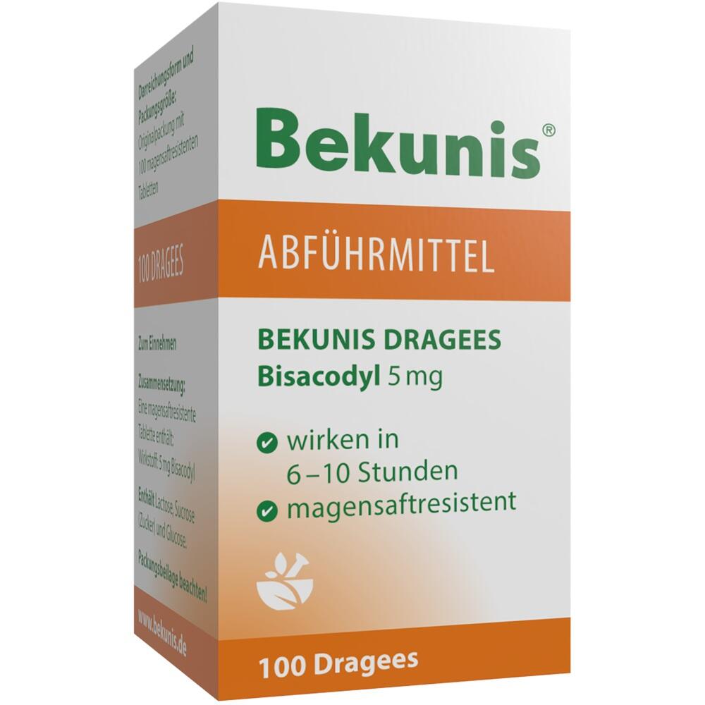 Bekunis Abführ-Dragees Bisacodyl 5mg 100 St Tabletten magensaftresistent