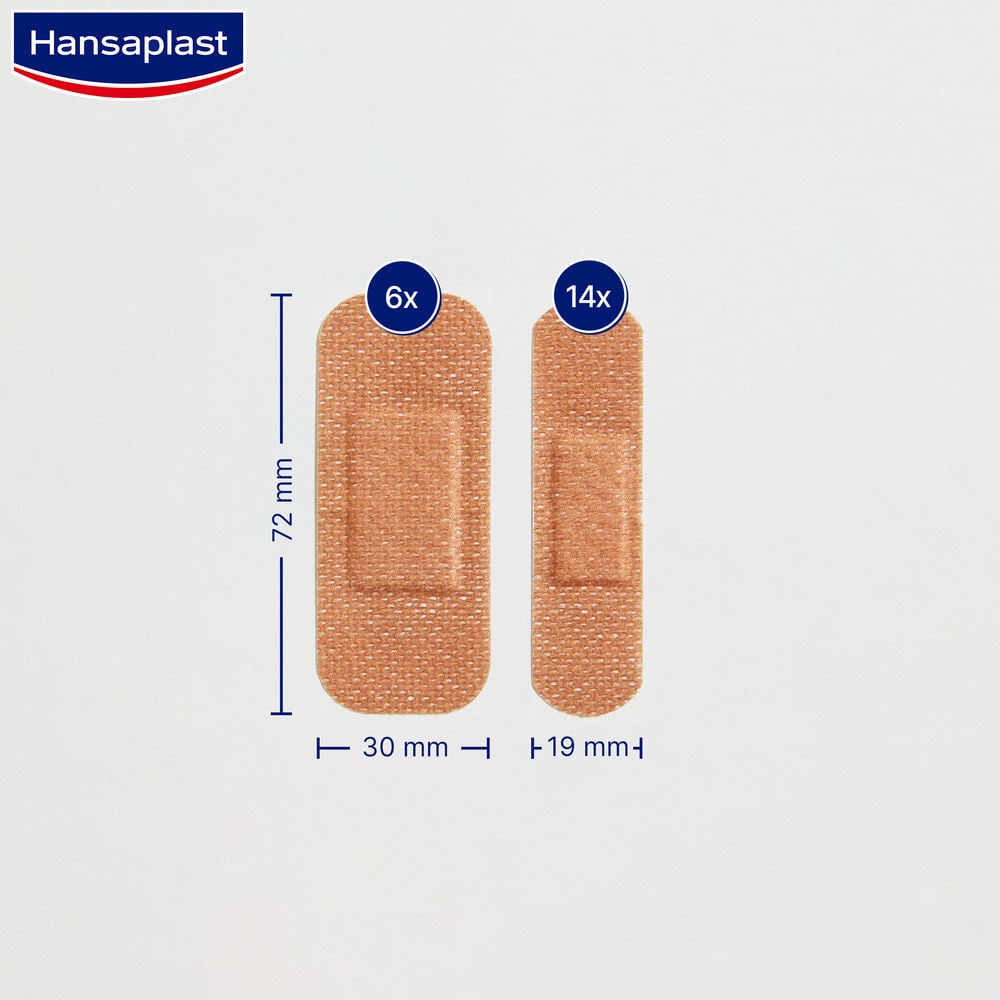 Hansaplast SENSITIVE 20 Strips Medium 20 St Pflaster