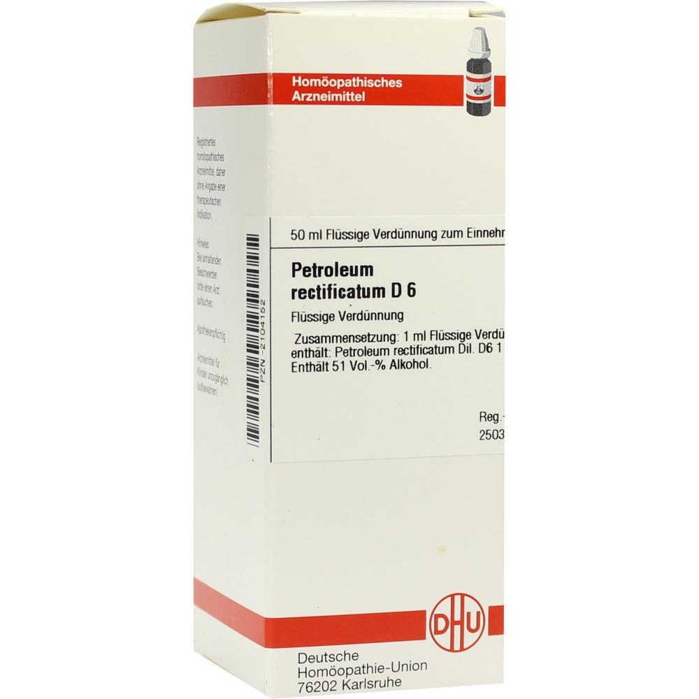 PETROLEUM RECTIFICATUM D 6 Dilution 50 ml Dilution