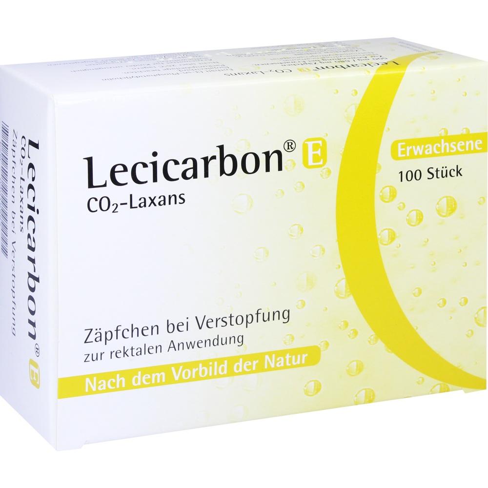 Lecicarbon E CO2-Laxans für Erwachsene 100 St Erwachsenen-Suppositorien