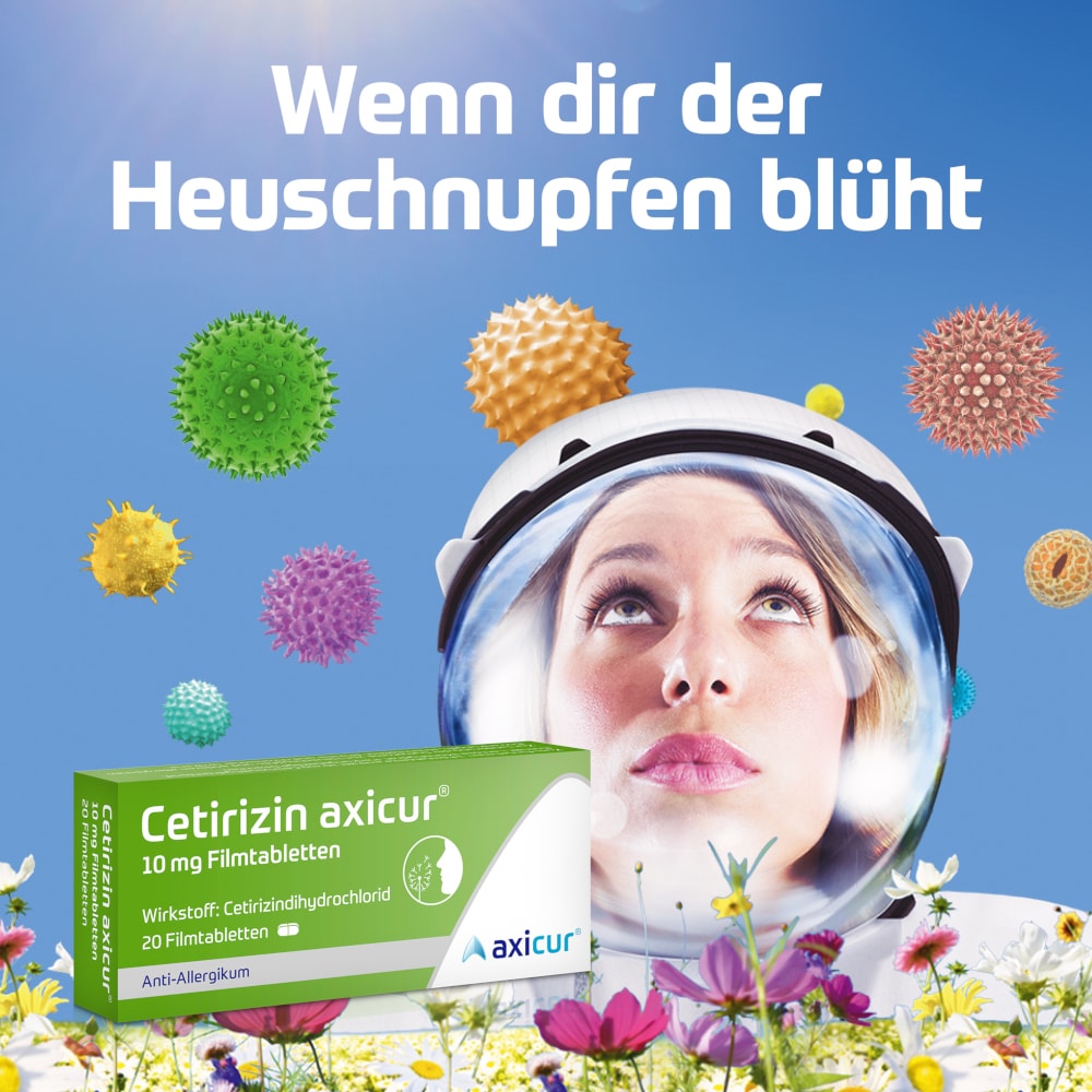 Cetirizin axicur 10 mg  20 St Filmtabletten