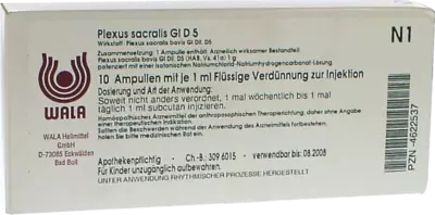 Plexus Sacralis GL D 5 Ampullen 10X1 ml Ampullen