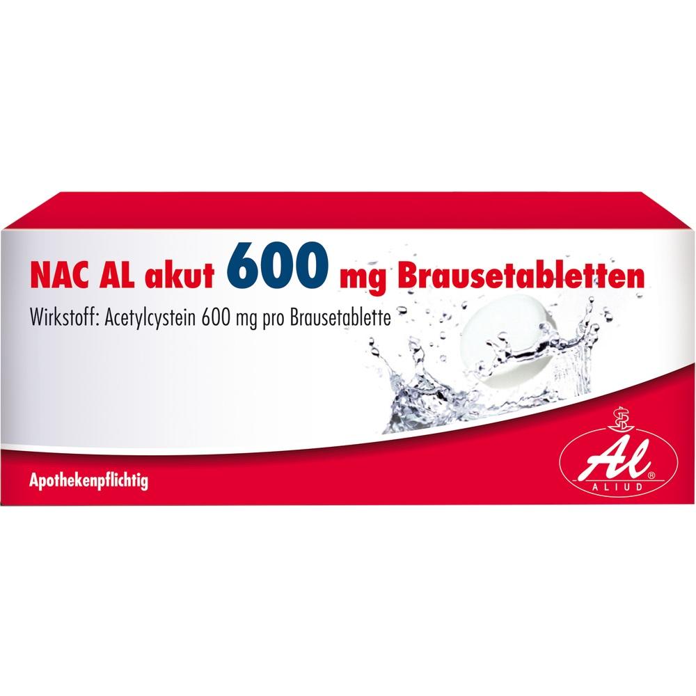 NAC AL akut 200 mg Brausetabletten zur Erleichterung des Abhustens bei erkältungsbedingter Bronchitis (Schleimlöser)