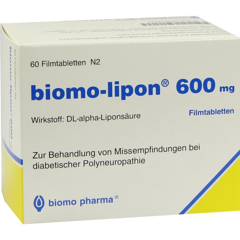 Biomo-lipon 600mg 60 St Filmtabletten