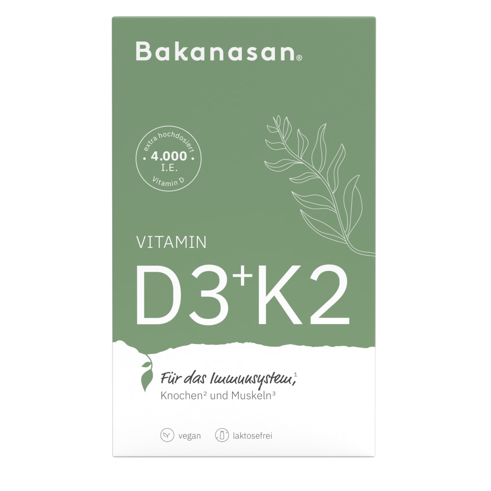 Bakanasan VITAMIN D3+K2 60 St Kapseln