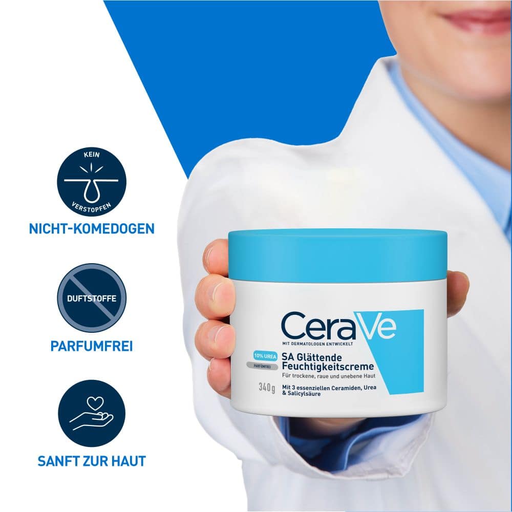 CeraVe SA Urea Glättende Feuchtigkeitscreme 340 g Creme