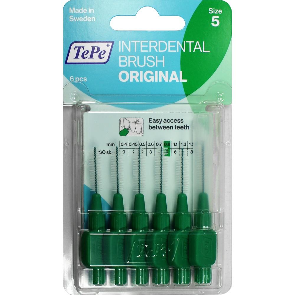 TEPE Interdentalbürste 0,8mm grün 6 St Zahnbürste