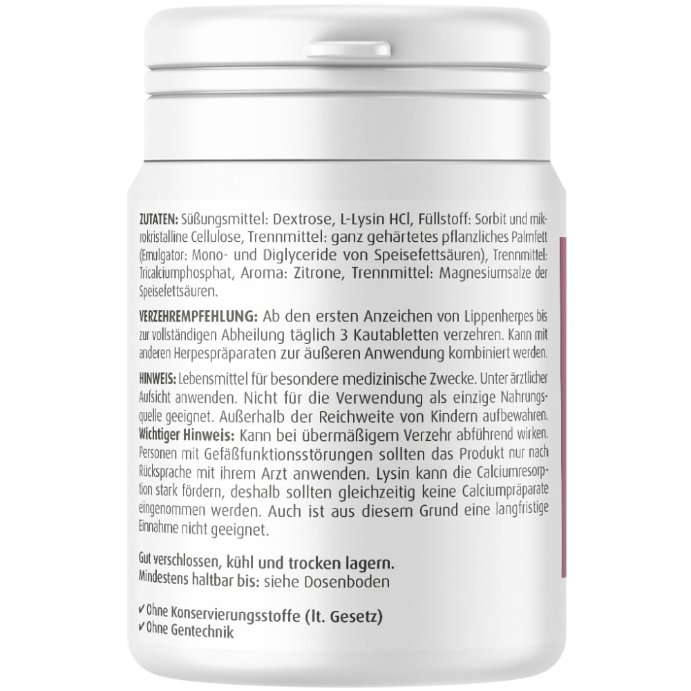Zein Pharma L-Lysin 1000 mg  45 St Kautabletten