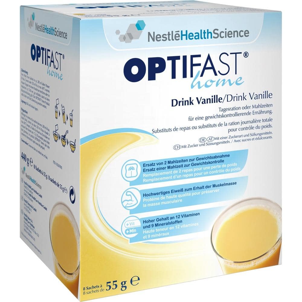OPTIFAST DRINK Vanille 8X55 g Pulver
