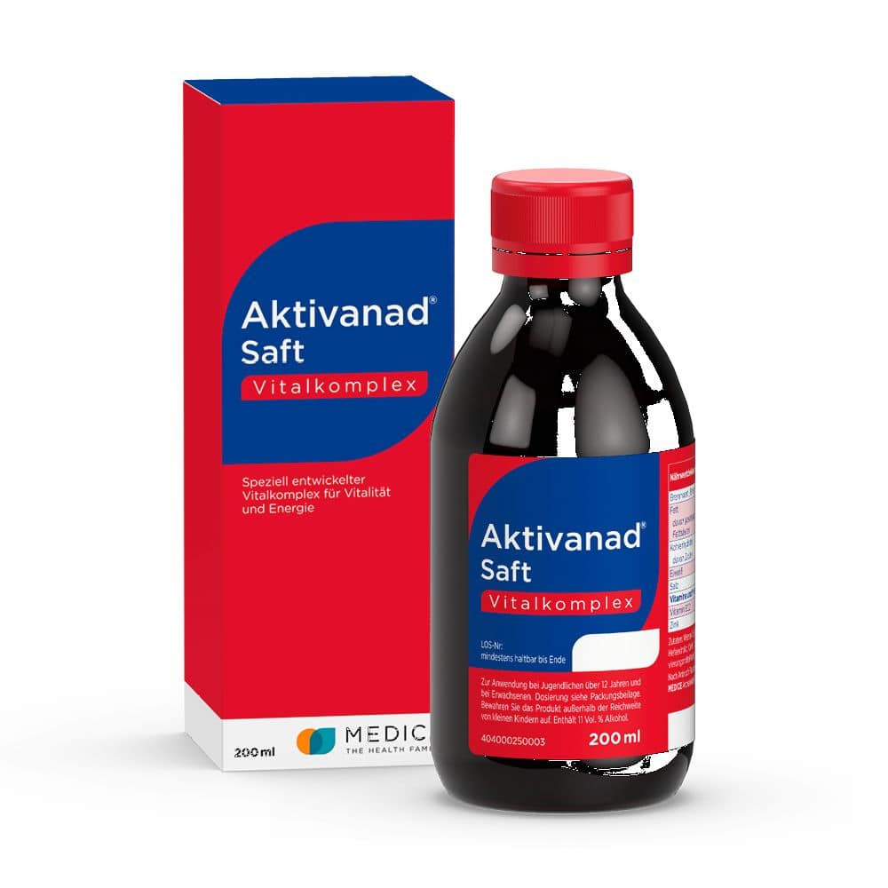 Aktivanad Saft 200ml bei Erschöpfung wegen Vitamin-B Mangel 200 ml Saft
