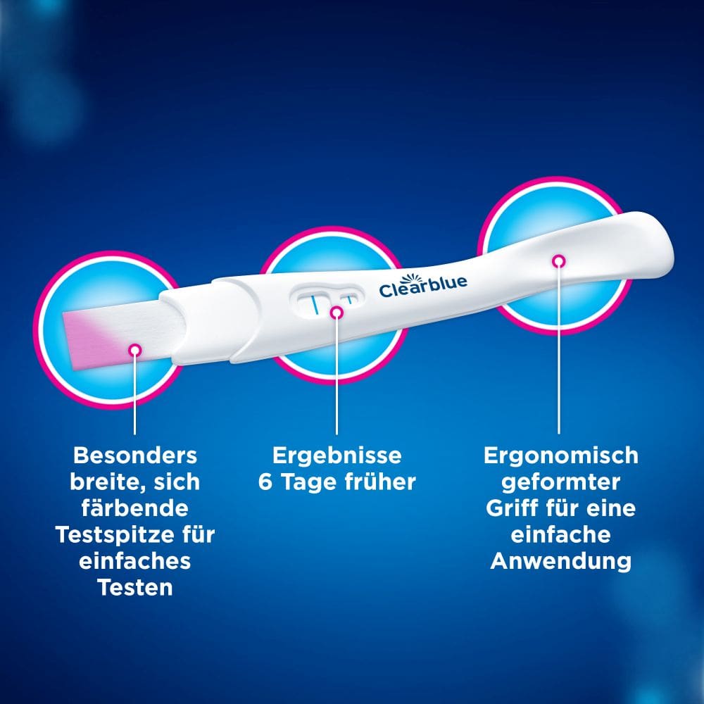Clearblue Schwangerschaftstest Triple-Check Ultra Frühtest 3 St Test