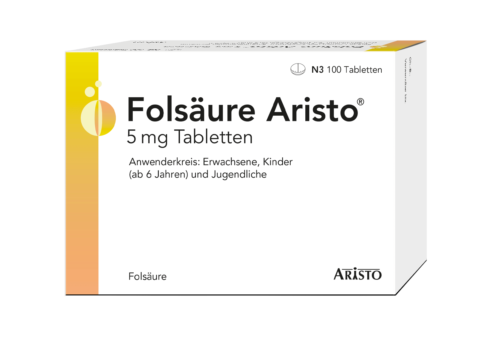 Folsäure Aristo 5mg 100 St Tabletten