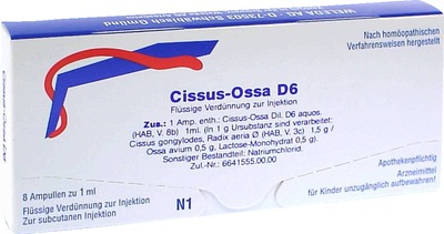 WELEDA CISSUS-OSSA D 6 Ampullen 8X1 ml Ampullen