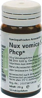 NUX VOMICA S Phcp Globuli 20 g Globuli