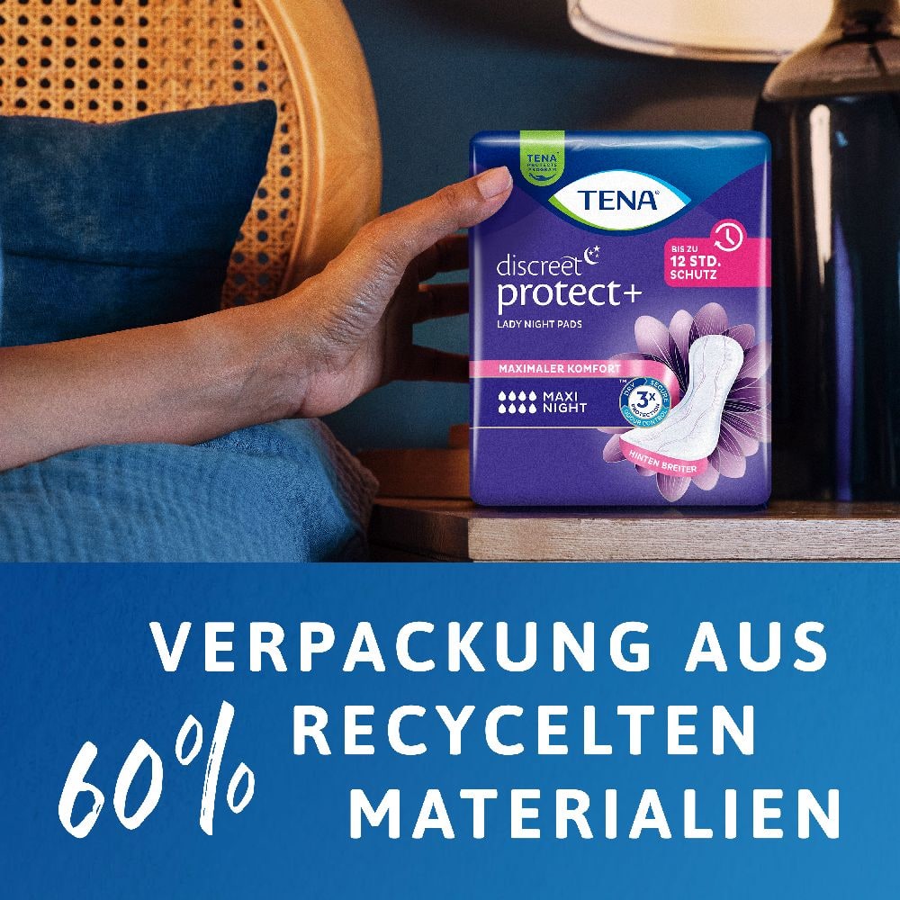 TENA Lady Discreet Maxi Night Inkontinenz Einlagen 12 St