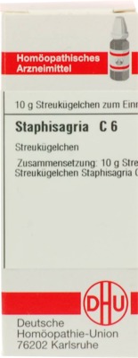 STAPHISAGRIA C 6 Globuli 10 g Globuli