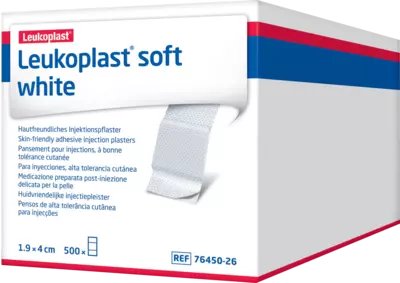 Leukoplast soft white 1.9x4cm 500x 1 St Pflaster