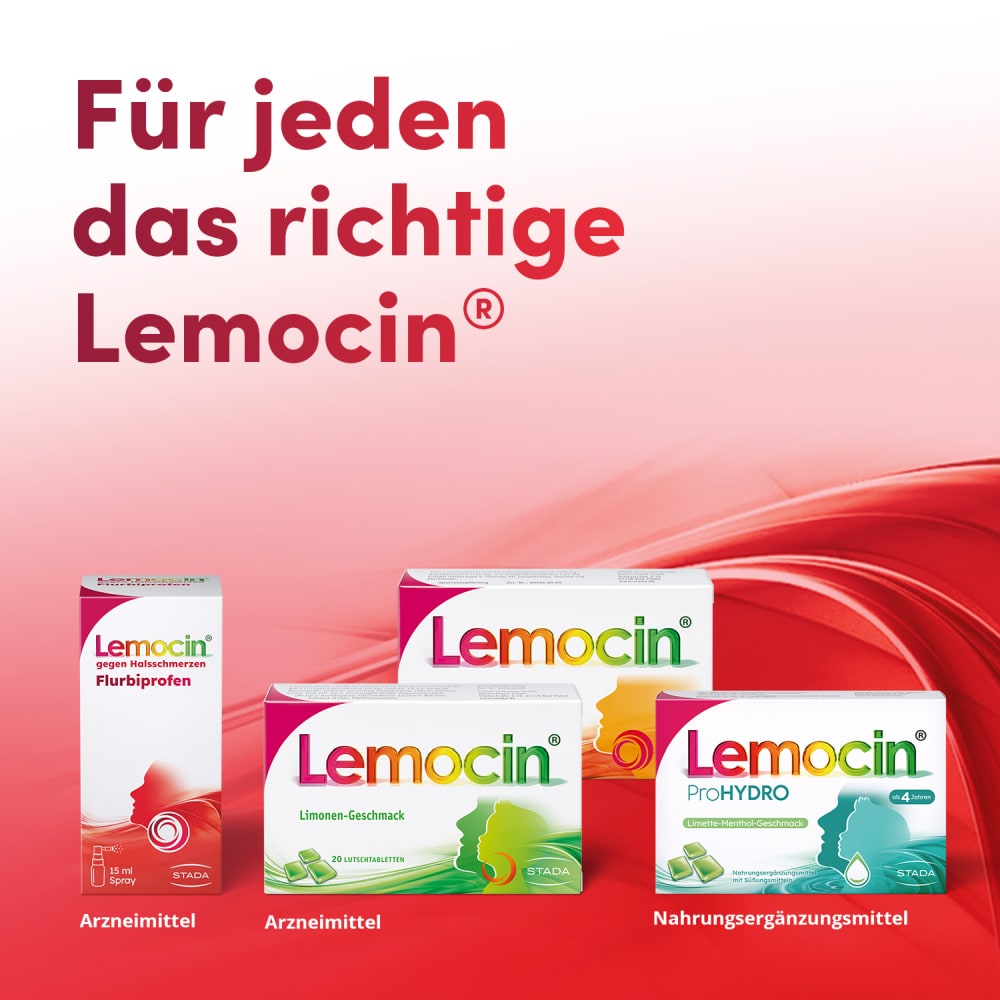 Lemocin gegen Halsschmerzen Flurbiprofen 15 ml Spray
