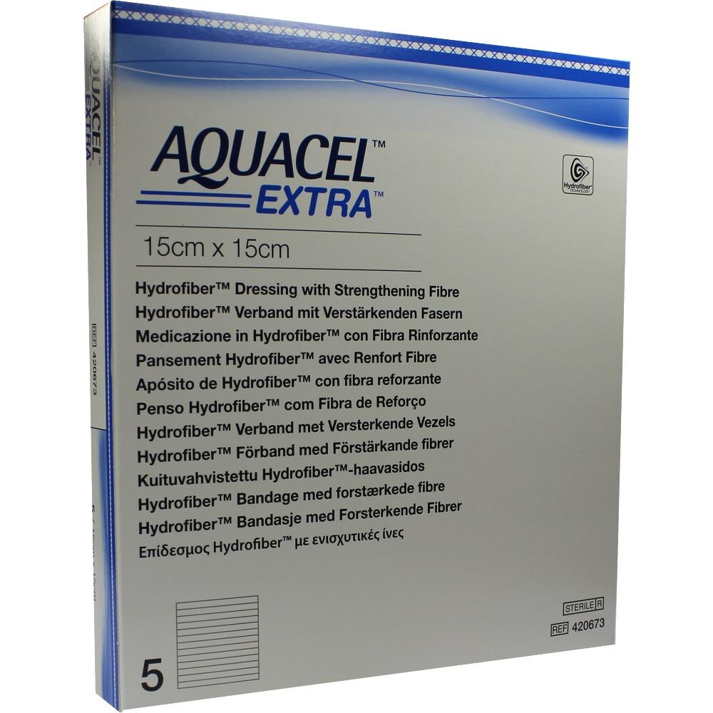 AQUACEL Extra 15x15 cm Verband 5 St Kompressen