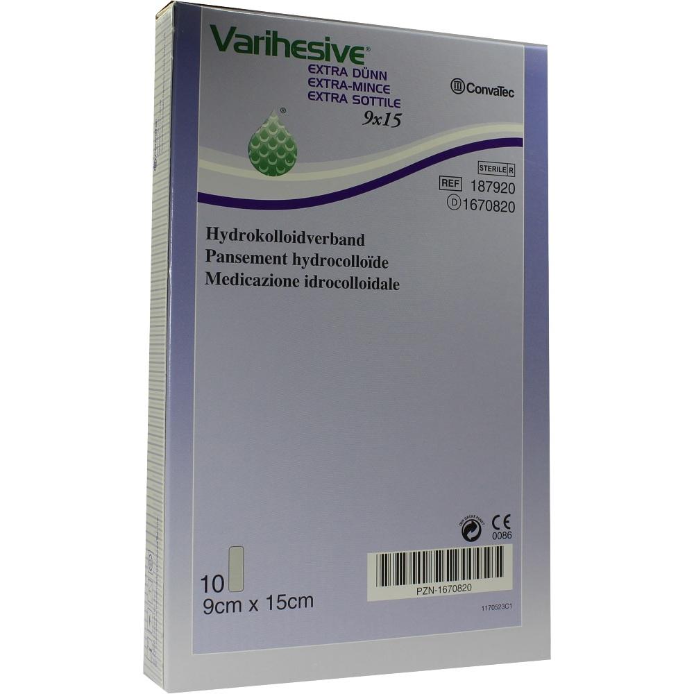 VARIHESIVE extra dünn 9x15 cm steril Pflaster 10 St Pflaster